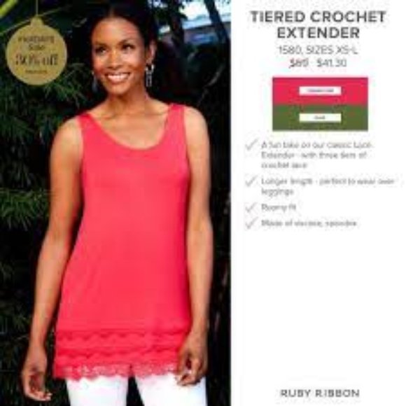 Ruby Ribbon Pink Tiered Lace Extender #1580 - Picture 2 of 14